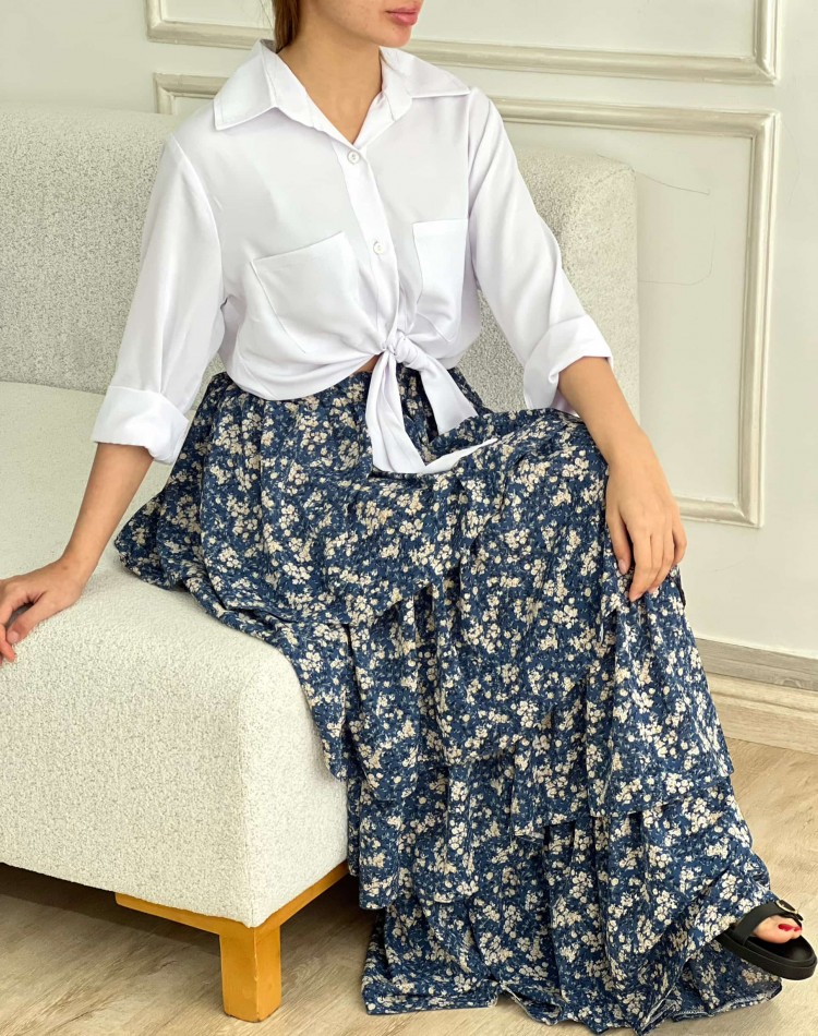ست شومیز دامن طبقه ای