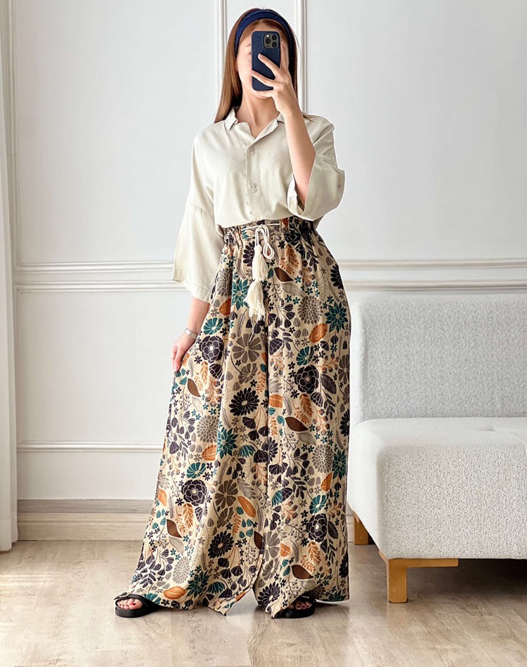 شلوار باتیک طلاکوب فول بگ زارا