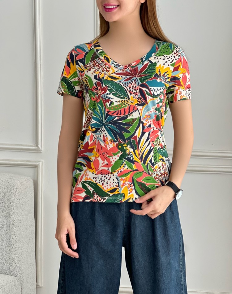 تیشرت طرحدار زنانه BREAL