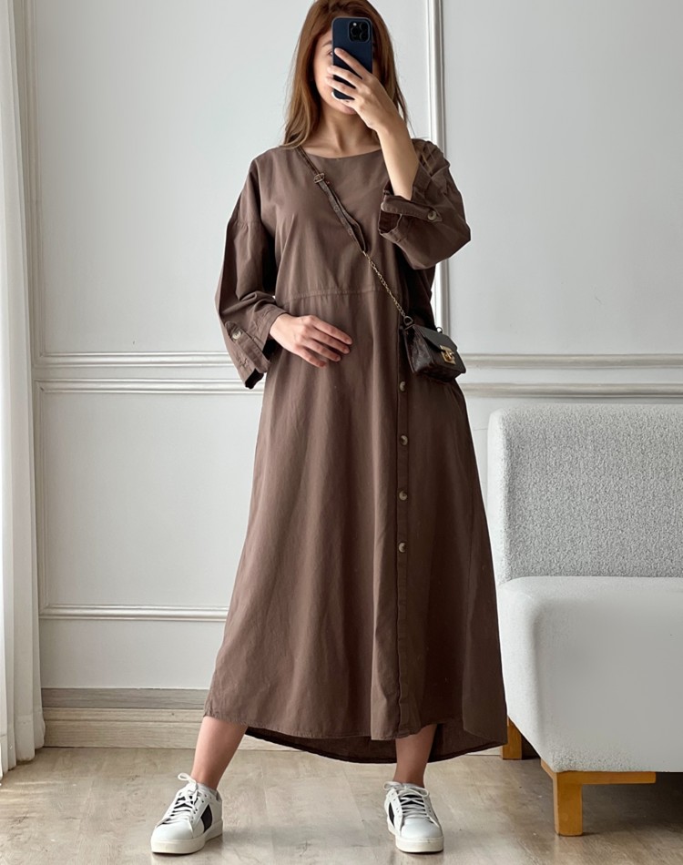 پیراهن پنبه بهو کد 905077