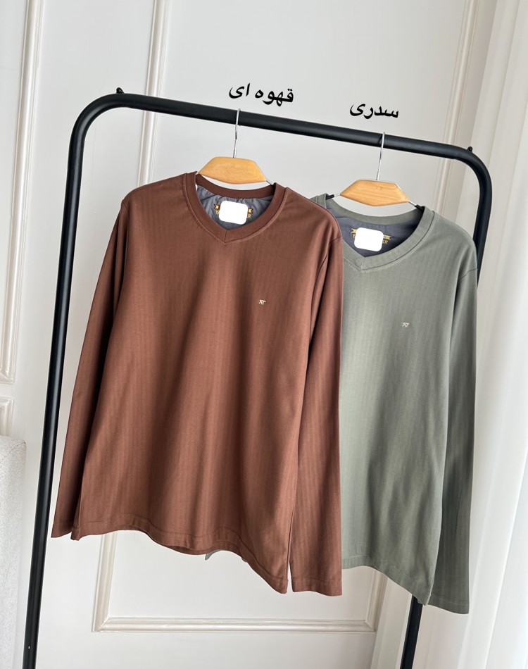 بلوز جناقی پنبه یقه هفت مردانه کد 0523
