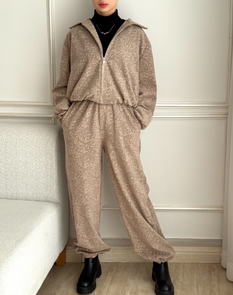 ست بامبر شلوار لامر پلنگي چيچک