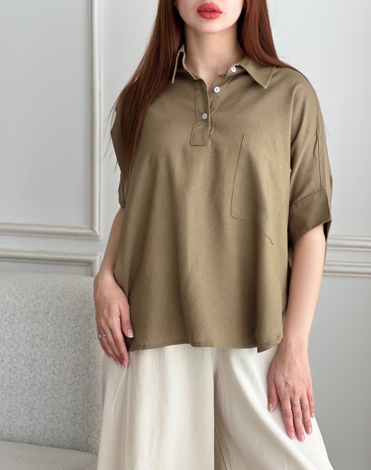 شوميز لينن سارا کد SH-3004