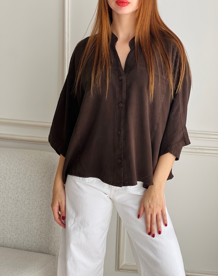 شوميزسيلک يقه ديپلمات تالين کدSH-3014