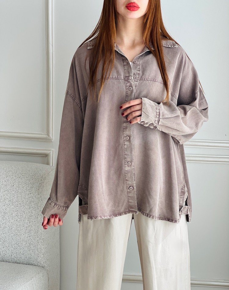 شوميز سيلک آستين بلند پاگندار صوناکدSH-3014