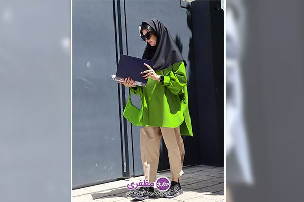 مانتو کتان کتی و شلوار راسته