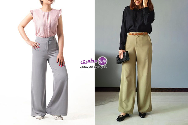 شلوار بگ پارچه‌ای، کتان و جین