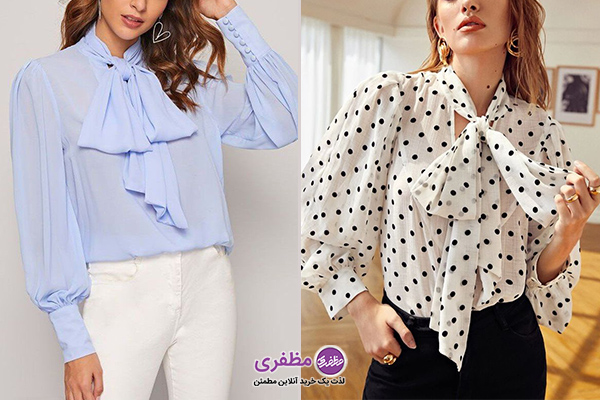 شومیزهای دارای یقه‌های خاص (یقه کراواتی، پاپیونی یا ایستاده)