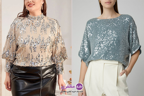 شومیزهای مجلسی با جزئیات براق یا تزئینی