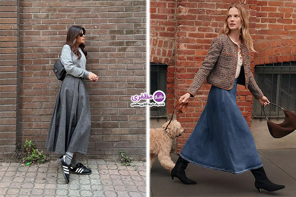 دامن لباس زمستانی ترند امسال