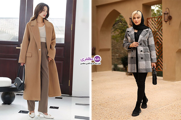کتهای پشمی و پالتوهای بلند ترند زمستان امسال