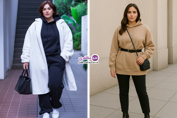 اکسسوری و جزئیات برای جمع‌وجور شدن استایل با هودی بلند دخترانه