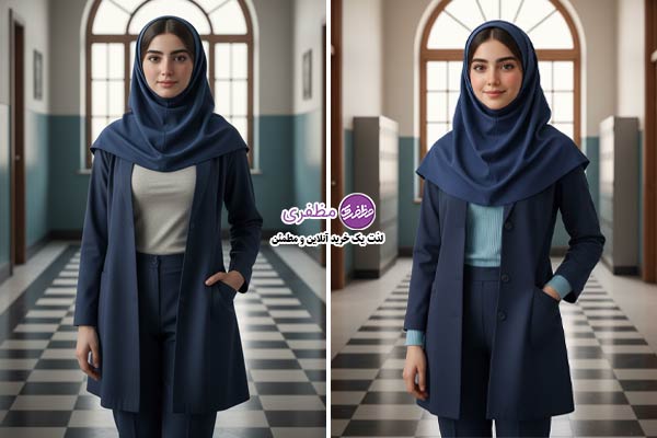 بادی دخترانه ساده برای زیر لباس فرم مدرسه