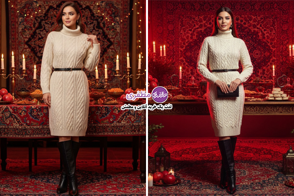 پیراهن بافت زنانه