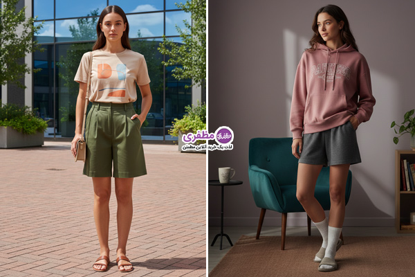 تفاوت شلوارک و شورتک در استایل و میزان رسمیت