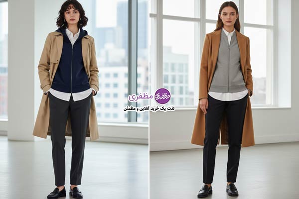 ترکیب سویشرت با لباس‌های رسمی و کت‌ها