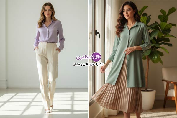 رنگ و طرح مناسب عید برای کتی و شومیز مانتویی 4