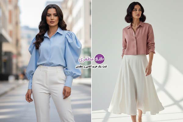 رنگ و طرح مناسب عید برای کتی و شومیز مانتویی 2