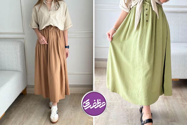دامن بلند بیرونی بهاری