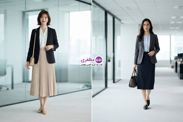 انتخاب دامن مناسب برای محیط کار استایل اداری و رسمی