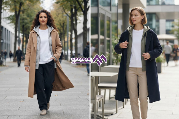 تیشرت سفید برای استایل لایه‌ لایه
